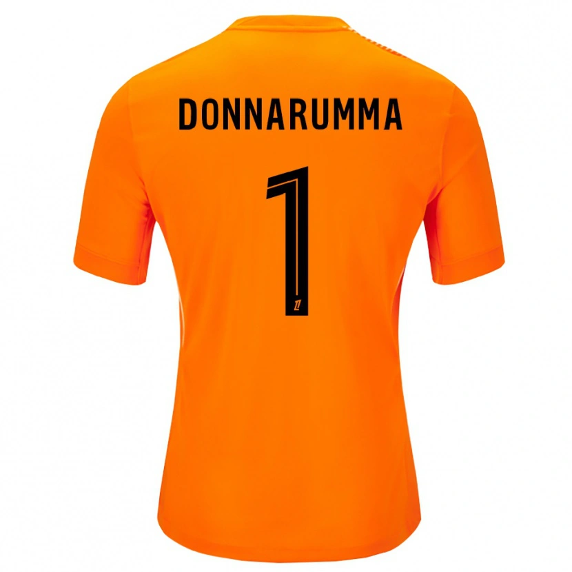 Danxen Damen Gianluigi Donnarumma #1 Trikot Orange Schwarz Torwarttrikot 2025/26
