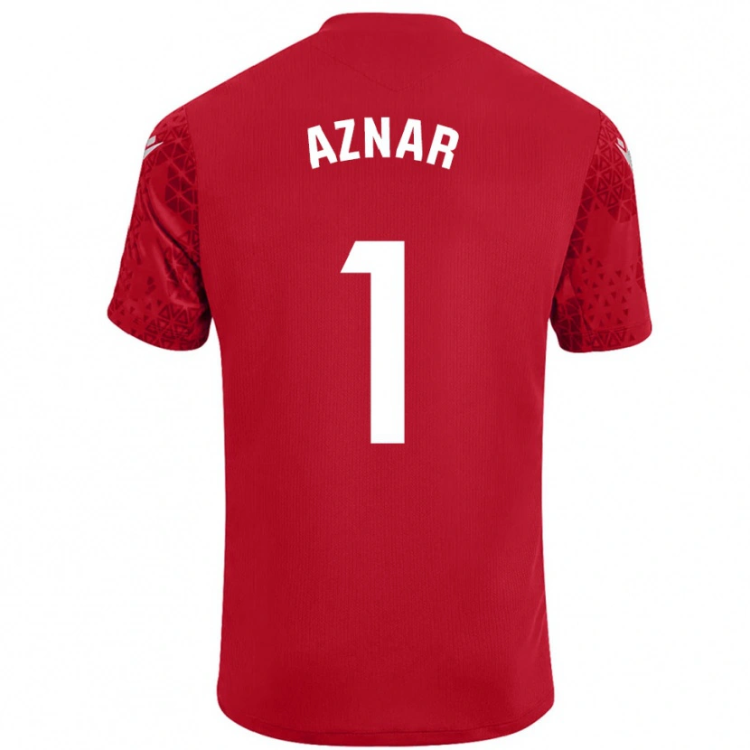 Danxen Damen Victor Aznar #1 Trikot Rot Weiß Torwarttrikot 2025/26