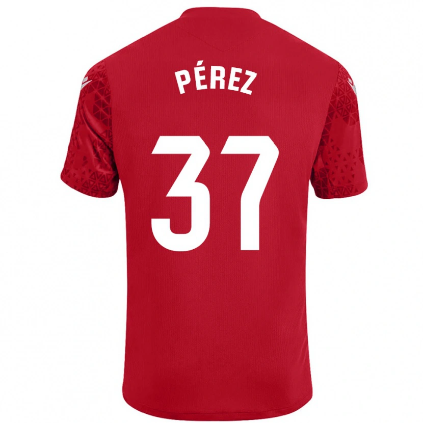 Danxen Damen David Pérez #37 Trikot Rot Weiß Torwarttrikot 2025/26