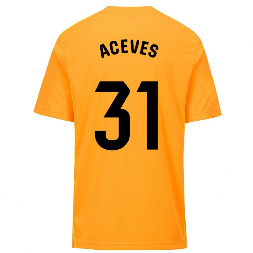 Danxen Damen Álvaro Aceves #31 Trikot Orange Schwarz Torwarttrikot 2025/26