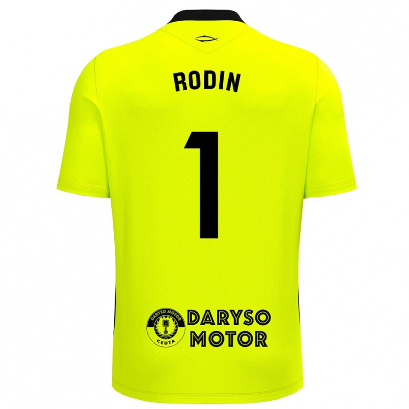 Danxen Damen Antonio Rodin #1 Trikot Gelbgrün Schwarz Torwarttrikot 2025/26