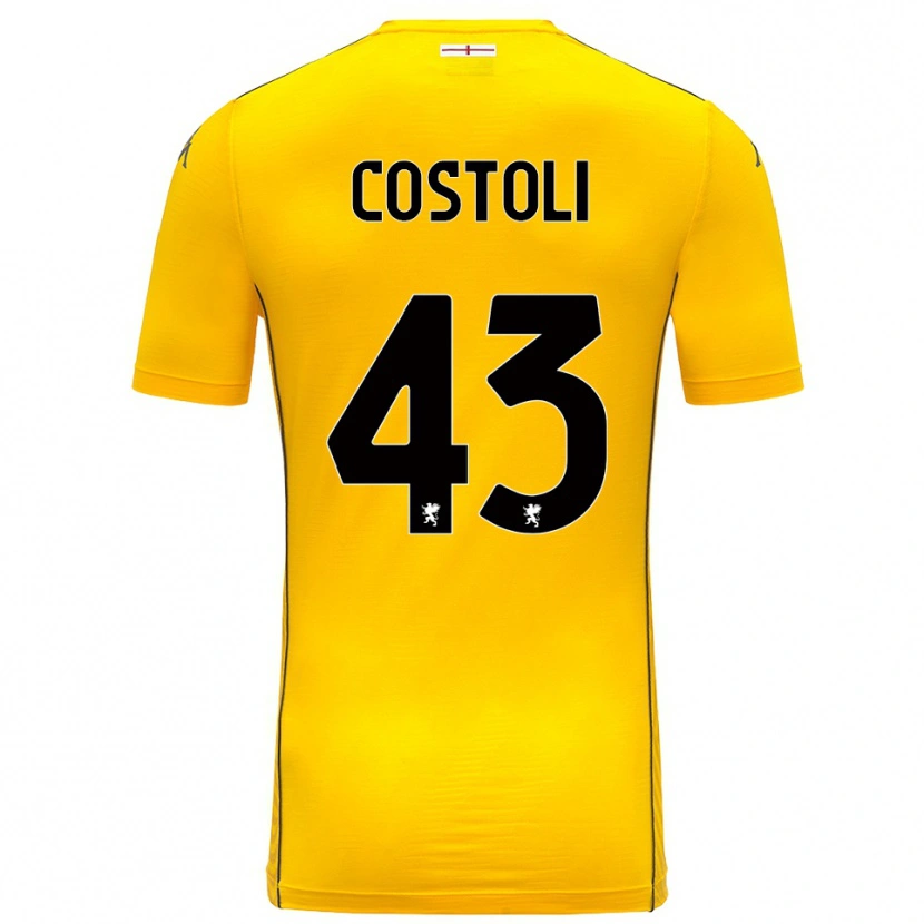 Danxen Damen Lorenzo Costoli #43 Trikot Dunkelgelb Schwarz Torwarttrikot 2025/26