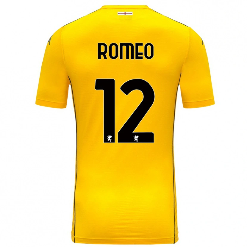 Danxen Damen Emanuele Romeo #12 Trikot Dunkelgelb Schwarz Torwarttrikot 2025/26