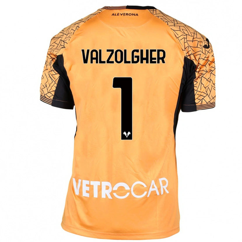 Danxen Damen Chiara Valzolgher #1 Trikot Orange Schwarz Weiß Torwarttrikot 2025/26