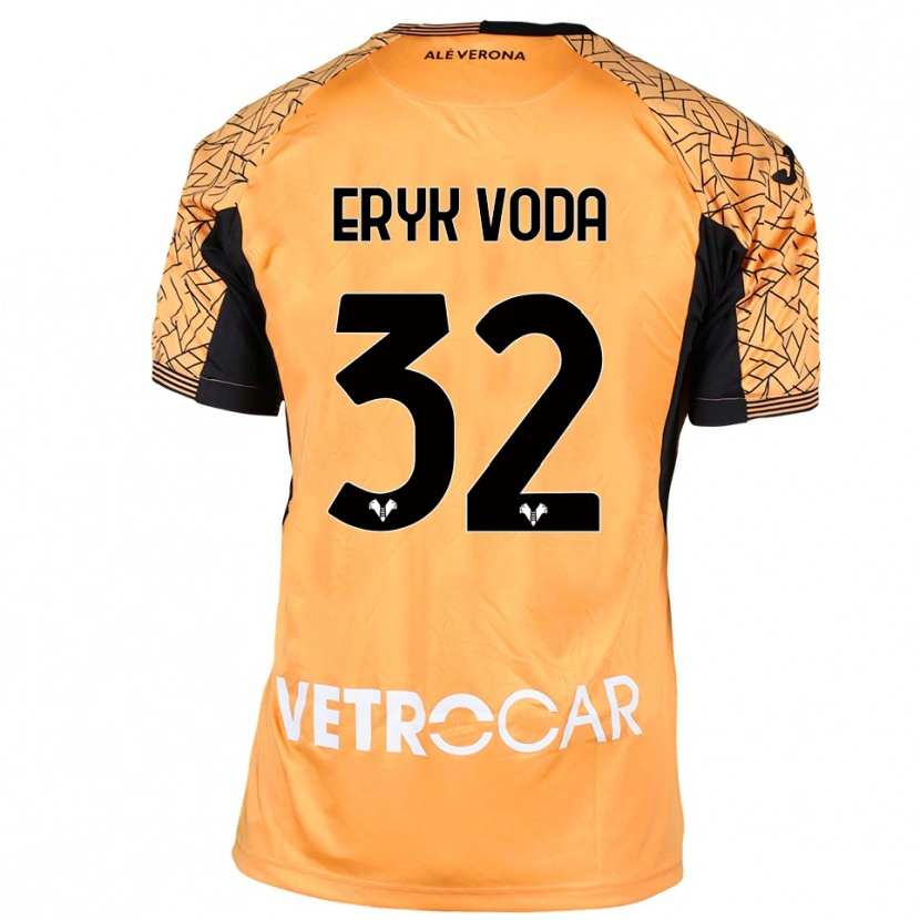Danxen Damen Eryk Vodă #32 Trikot Orange Schwarz Weiß Torwarttrikot 2025/26