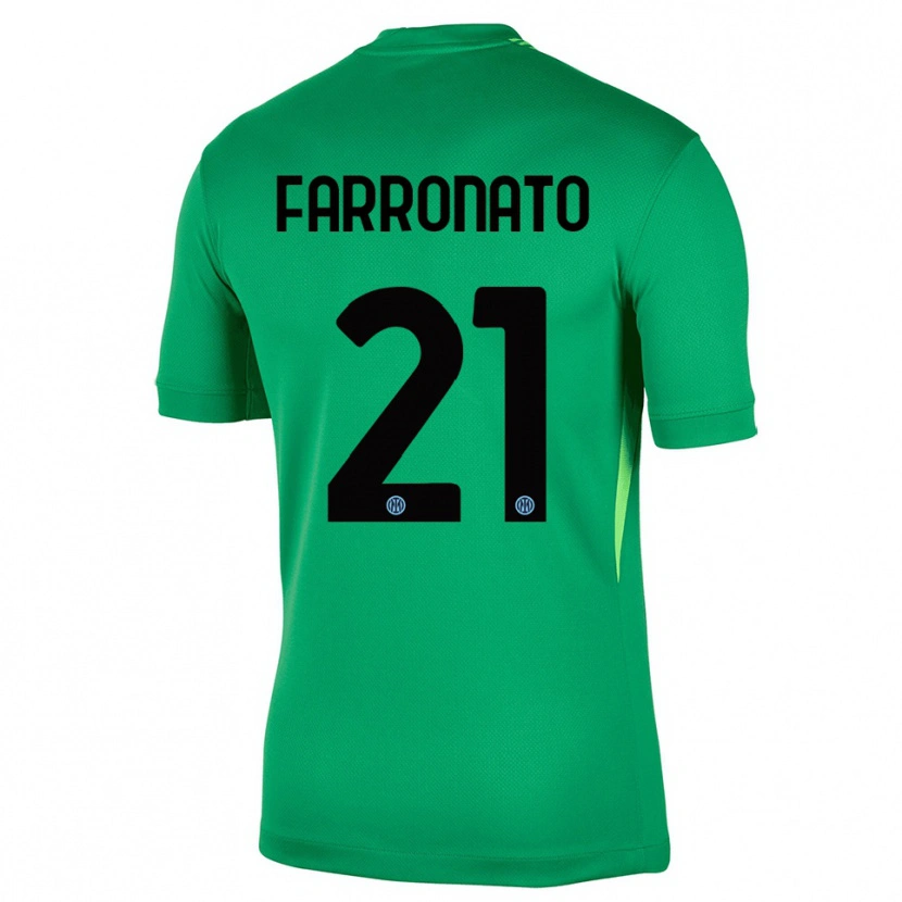 Danxen Damen Matteo Farronato #21 Trikot Hellgrün Schwarz Torwarttrikot 2025/26