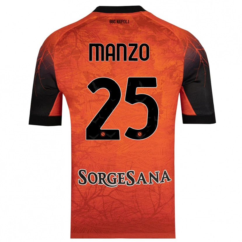 Danxen Damen Alessia Manzo #25 Trikot Orange Rot Schwarz Torwarttrikot 2025/26