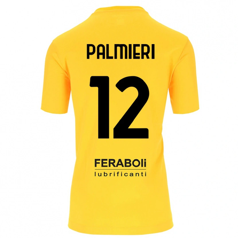 Danxen Damen Cristian Palmieri #12 Trikot Gelb Schwarz Torwarttrikot 2025/26