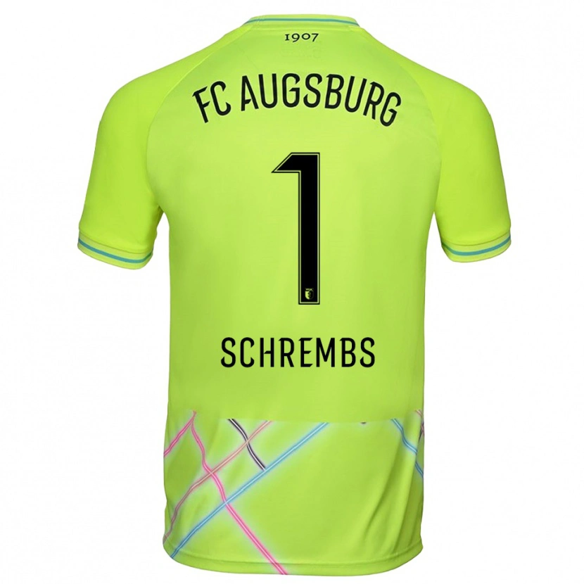 Danxen Damen Luis Schrembs #1 Trikot Grün Gelb Schwarz Torwarttrikot 2025/26