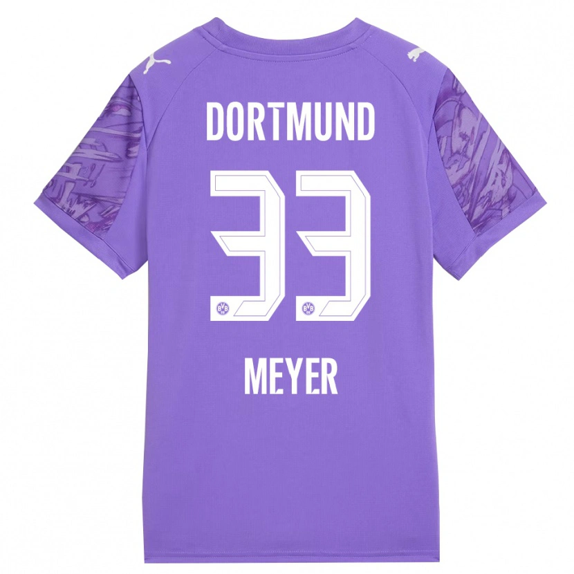 Danxen Damen Alexander Meyer #33 Trikot Flieder Weiß Torwarttrikot 2025/26