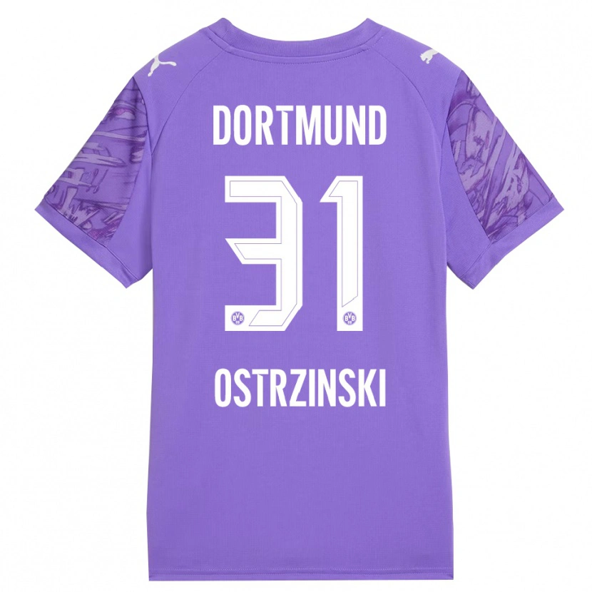 Danxen Damen Silas Ostrzinski #31 Trikot Flieder Weiß Torwarttrikot 2025/26