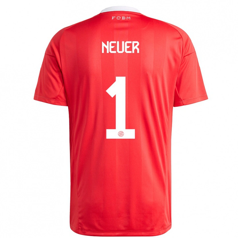 Danxen Damen Manuel Neuer #1 Trikot Rot Weiß Torwarttrikot 2025/26