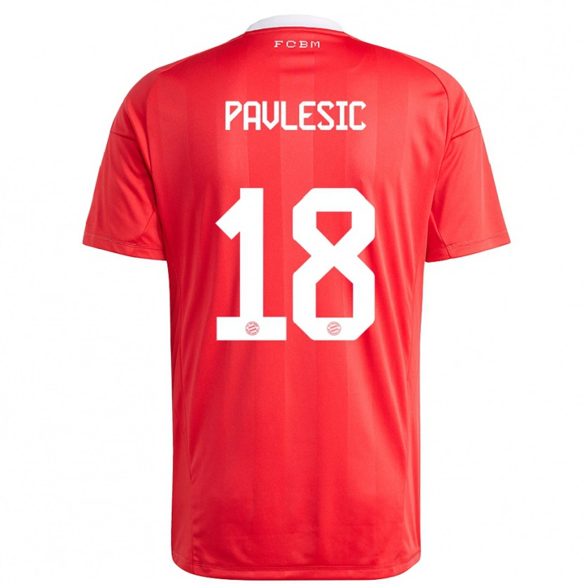 Danxen Damen Anthony Pavlesic #18 Trikot Rot Weiß Torwarttrikot 2025/26