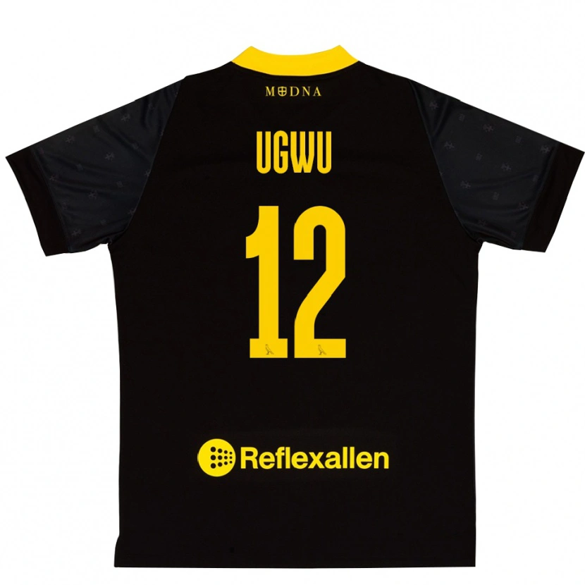 Danxen Damen Ferdinand Ugwu #12 Trikot Schwarz Gelb Torwarttrikot 2025/26