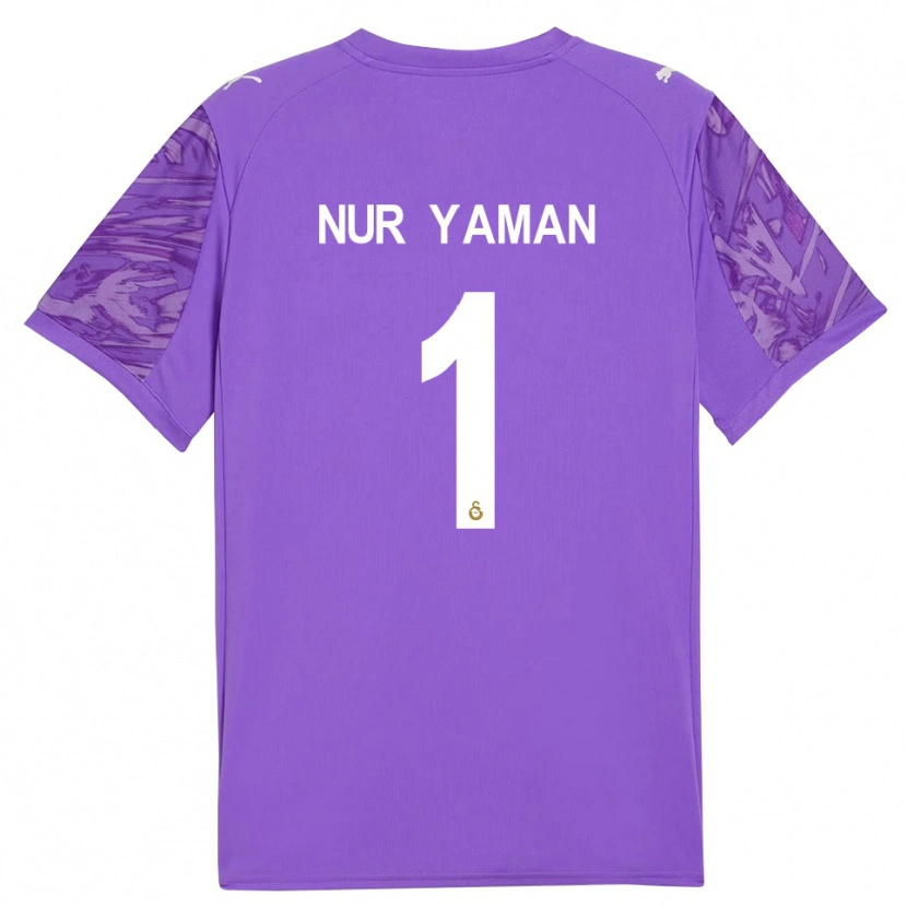 Danxen Damen Gamze Nur Yaman #1 Trikot Lila Weiß Torwarttrikot 2025/26
