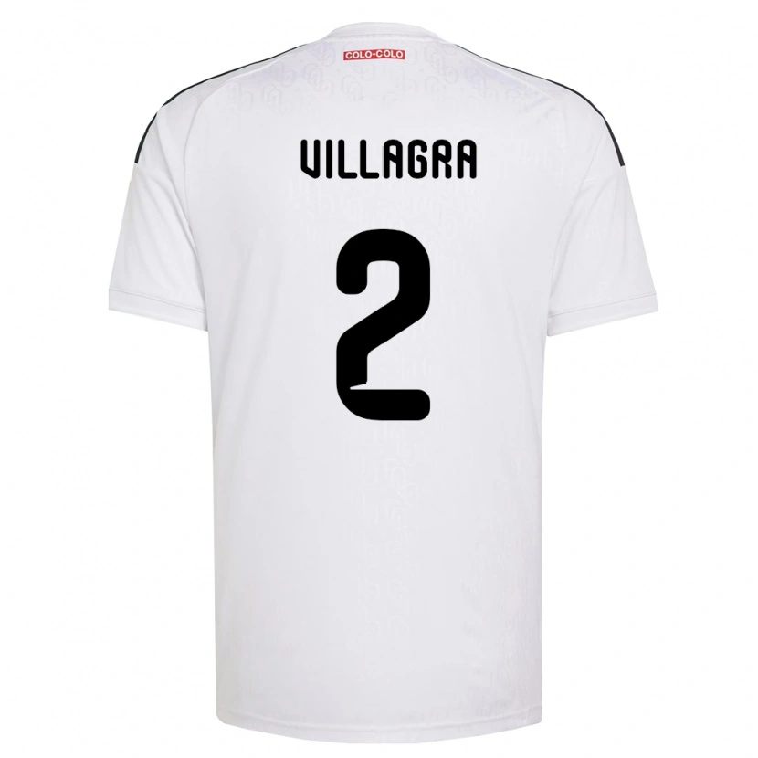 Danxen Kinder Jonathan Villagra #2 Weiß Schwarz Heimtrikot Trikot 2026/27 T-Shirt