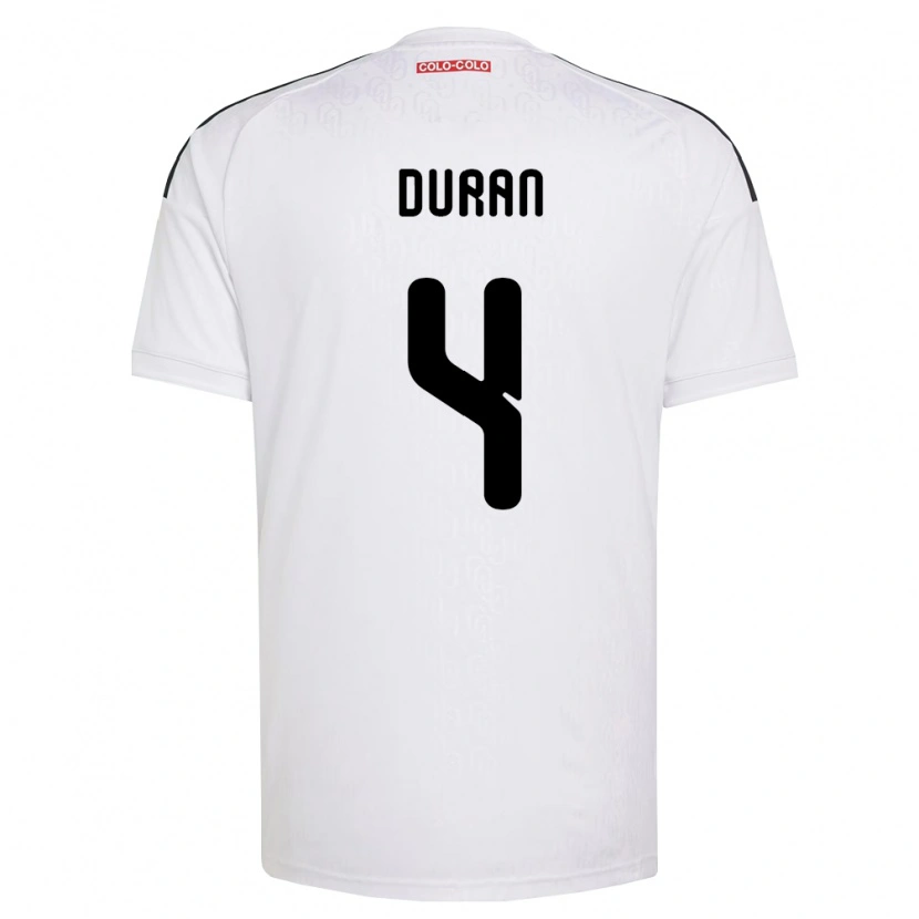 Danxen Kinder Elisa Durán #4 Weiß Schwarz Heimtrikot Trikot 2026/27 T-Shirt