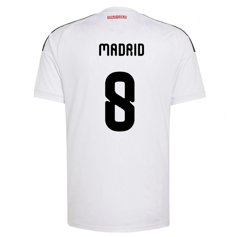 Danxen Kinder Álvaro Madrid #8 Weiß Schwarz Heimtrikot Trikot 2026/27 T-Shirt