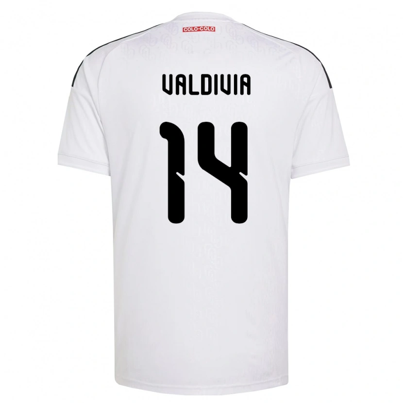 Danxen Kinder Felipe Valdivia #14 Weiß Schwarz Heimtrikot Trikot 2026/27 T-Shirt