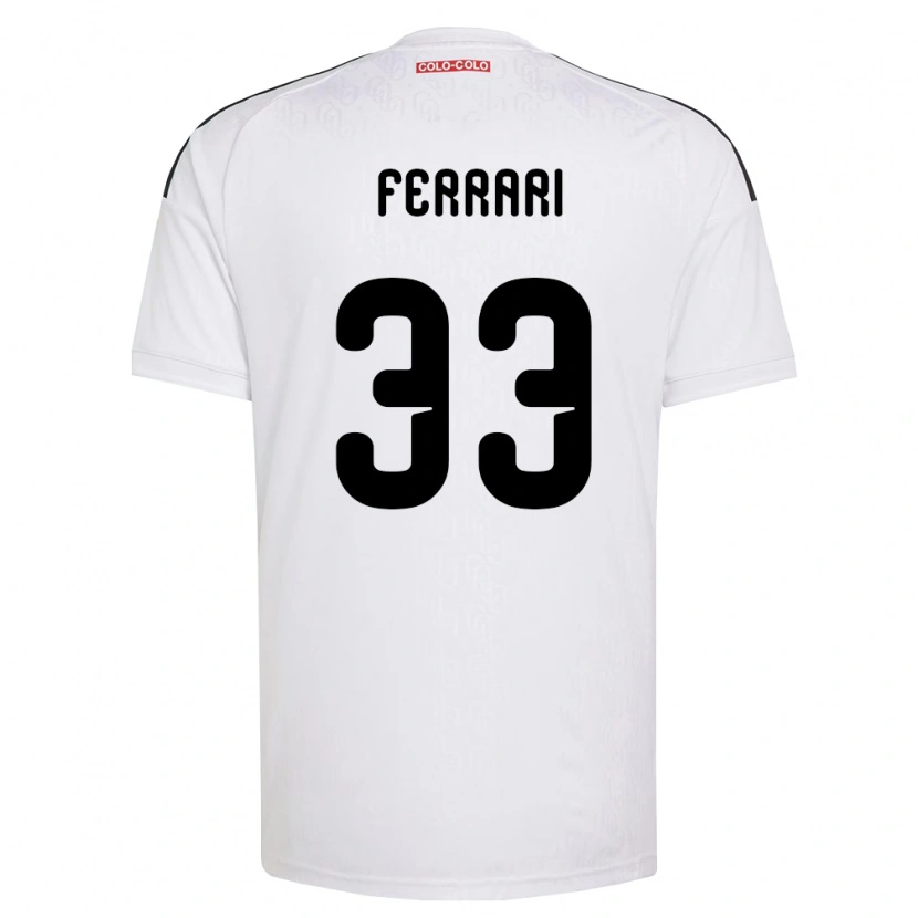 Danxen Kinder Matías Ferrari #33 Weiß Schwarz Heimtrikot Trikot 2026/27 T-Shirt