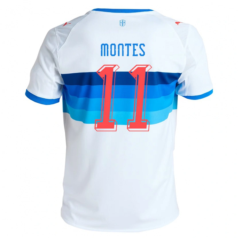 Danxen Kinder Clemente Montes #11 Weiß Himmelblau Heimtrikot Trikot 2026/27 T-Shirt