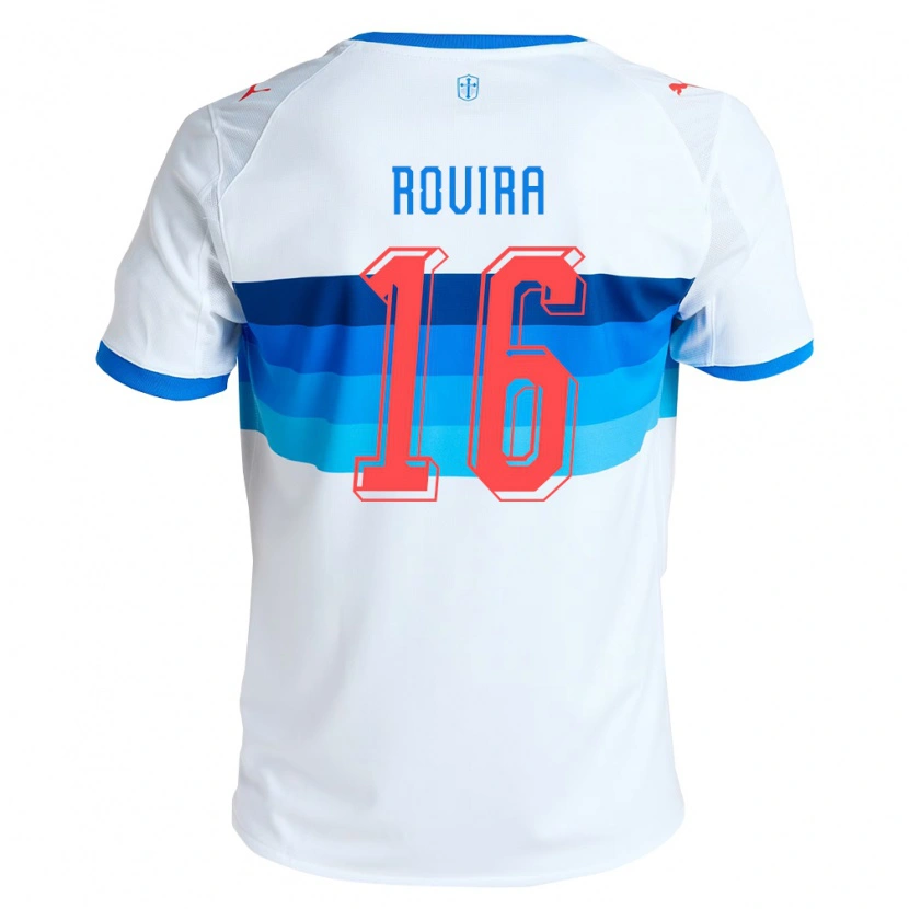 Danxen Kinder Brayan Rovira #16 Weiß Himmelblau Heimtrikot Trikot 2026/27 T-Shirt