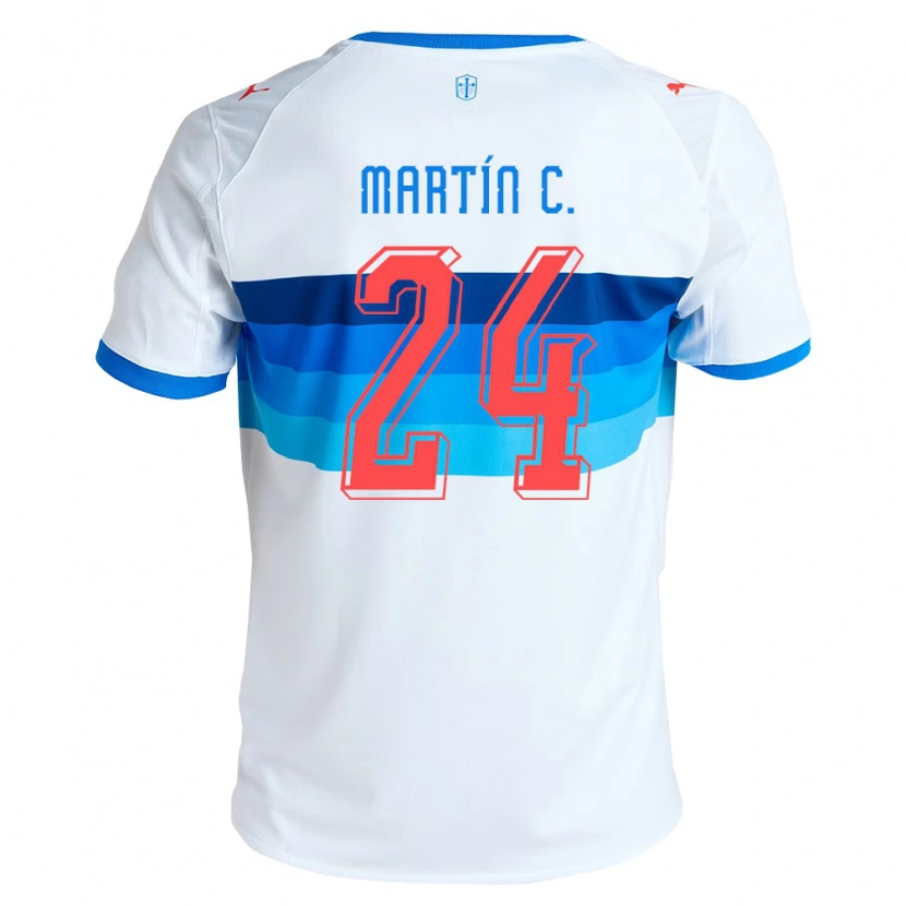 Danxen Kinder Martín Contreras #24 Weiß Himmelblau Heimtrikot Trikot 2026/27 T-Shirt