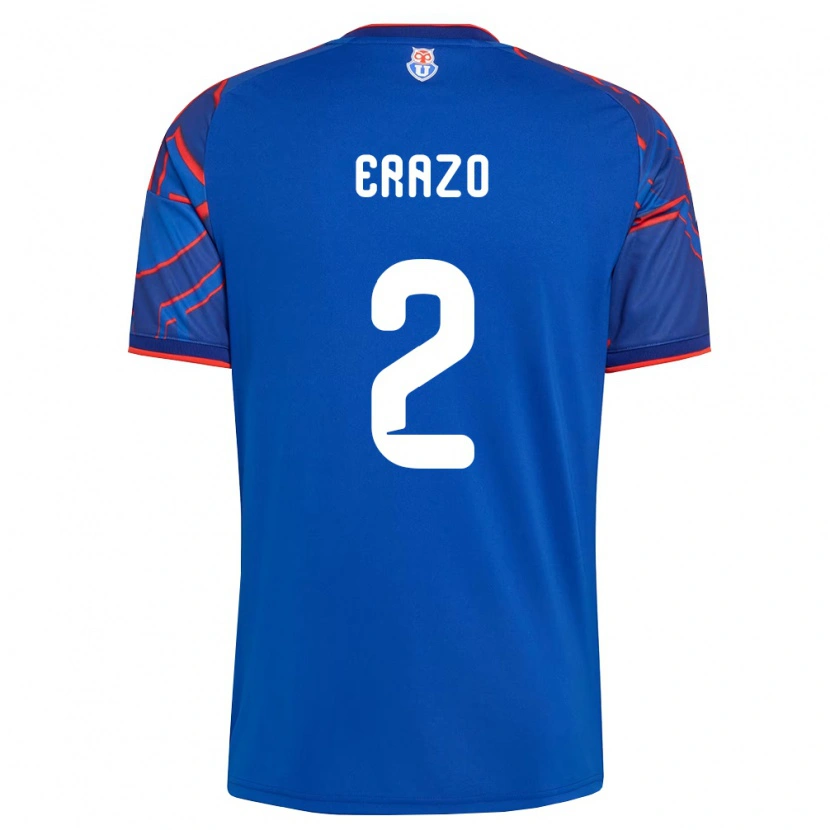 Danxen Kinder Dylan Erazo #2 Königsblau Rot Heimtrikot Trikot 2026/27 T-Shirt