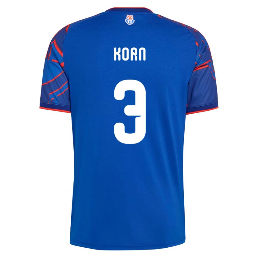 Danxen Kinder Agustín Korn #3 Königsblau Rot Heimtrikot Trikot 2026/27 T-Shirt