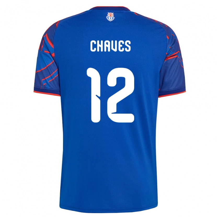 Danxen Kinder Abigail Chaves #12 Königsblau Rot Heimtrikot Trikot 2026/27 T-Shirt