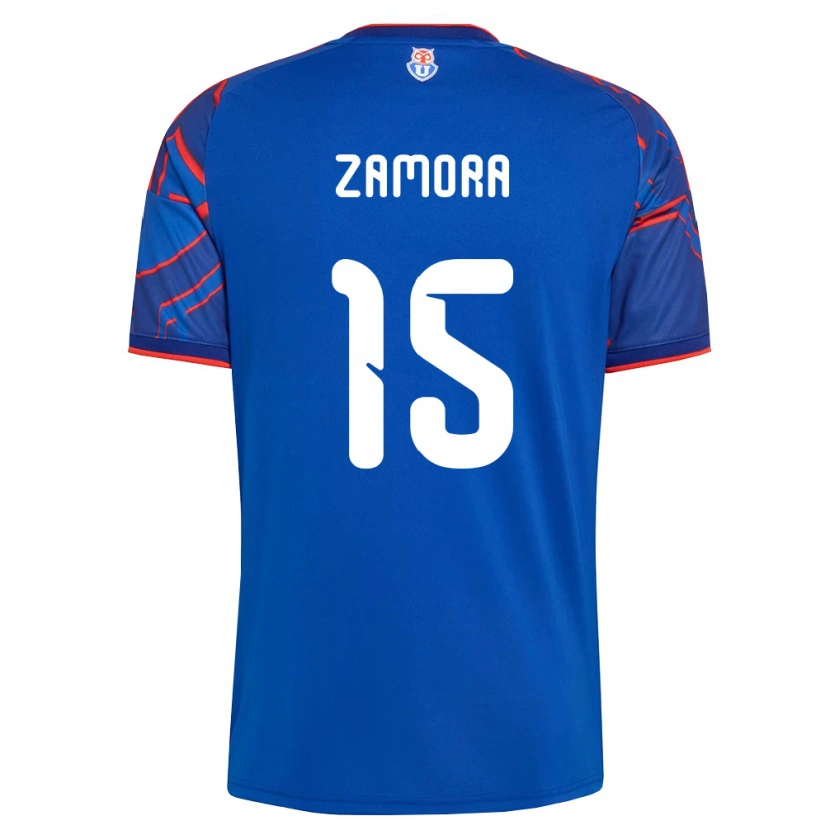 Danxen Kinder Daniela Zamora #15 Königsblau Rot Heimtrikot Trikot 2026/27 T-Shirt