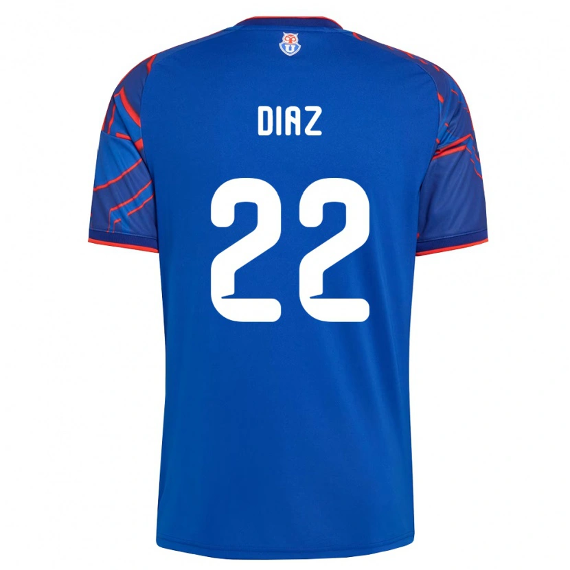 Danxen Kinder Valentina Díaz #22 Königsblau Rot Heimtrikot Trikot 2026/27 T-Shirt