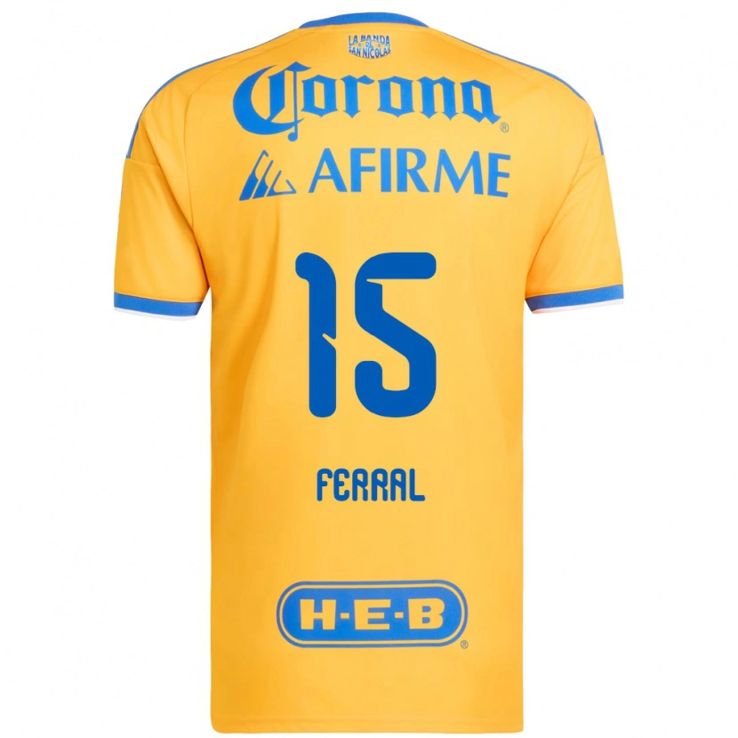 Danxen Kinder Cristina Ferral #15 Gelb Blau Heimtrikot Trikot 2026/27 T-Shirt