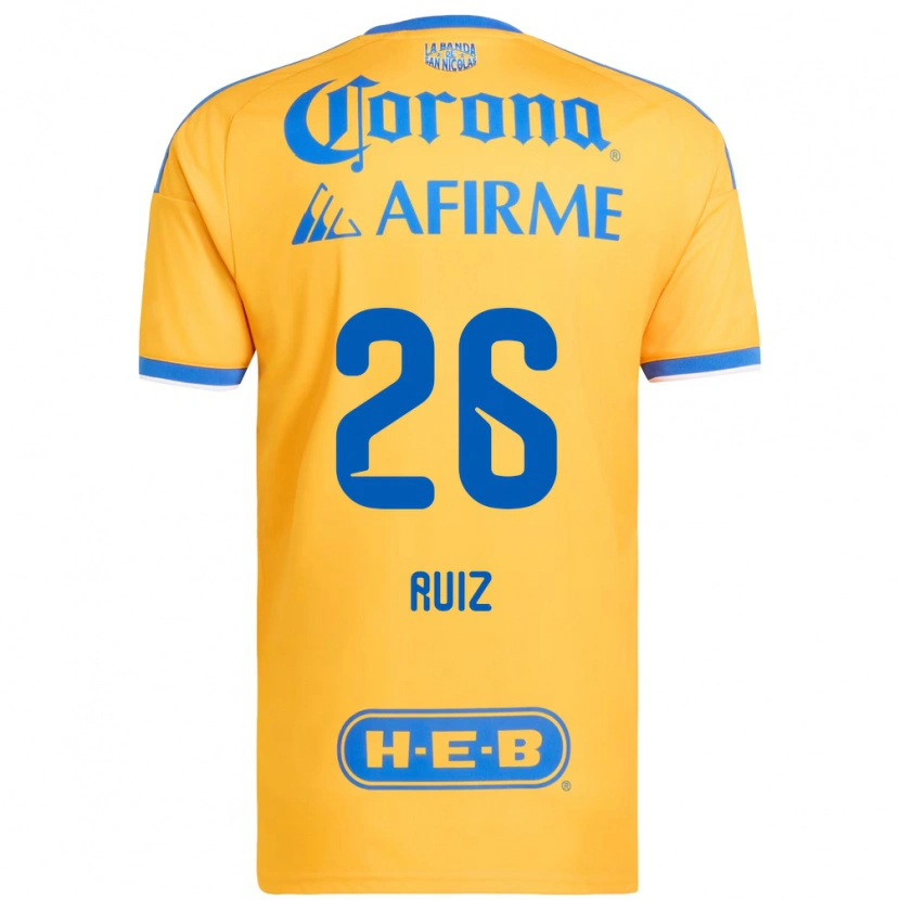 Danxen Kinder Michel Ruiz #26 Gelb Blau Heimtrikot Trikot 2026/27 T-Shirt
