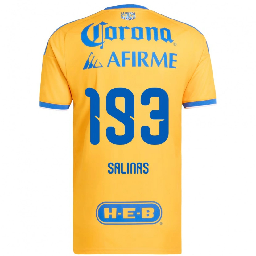 Danxen Kinder Marcelo Salinas #193 Gelb Blau Heimtrikot Trikot 2026/27 T-Shirt