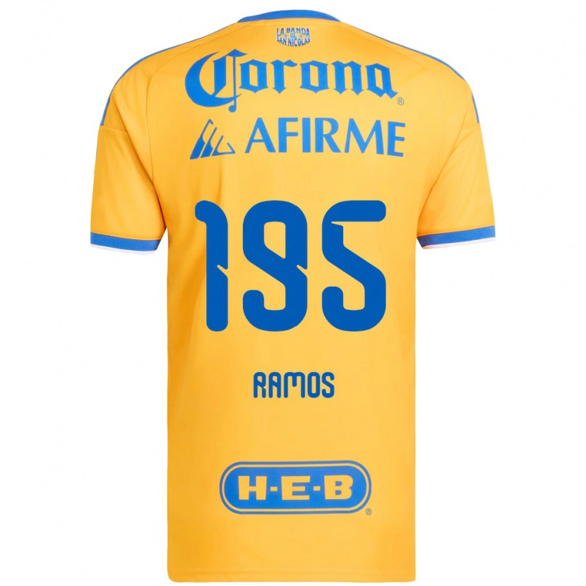 Danxen Kinder Rodrigo Ramos #195 Gelb Blau Heimtrikot Trikot 2026/27 T-Shirt