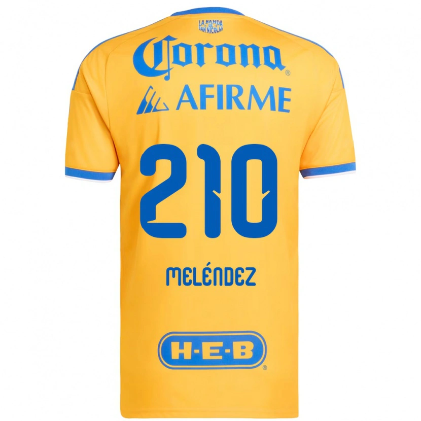 Danxen Kinder Marcelo Meléndez #210 Gelb Blau Heimtrikot Trikot 2026/27 T-Shirt