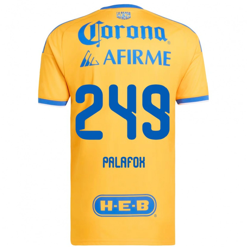 Danxen Kinder José Palafox #249 Gelb Blau Heimtrikot Trikot 2026/27 T-Shirt