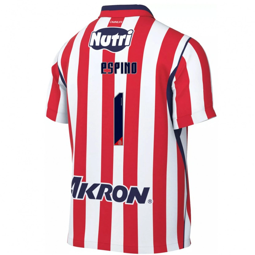 Danxen Kinder Celeste Espino #1 Rot Weiß Heimtrikot Trikot 2026/27 T-Shirt