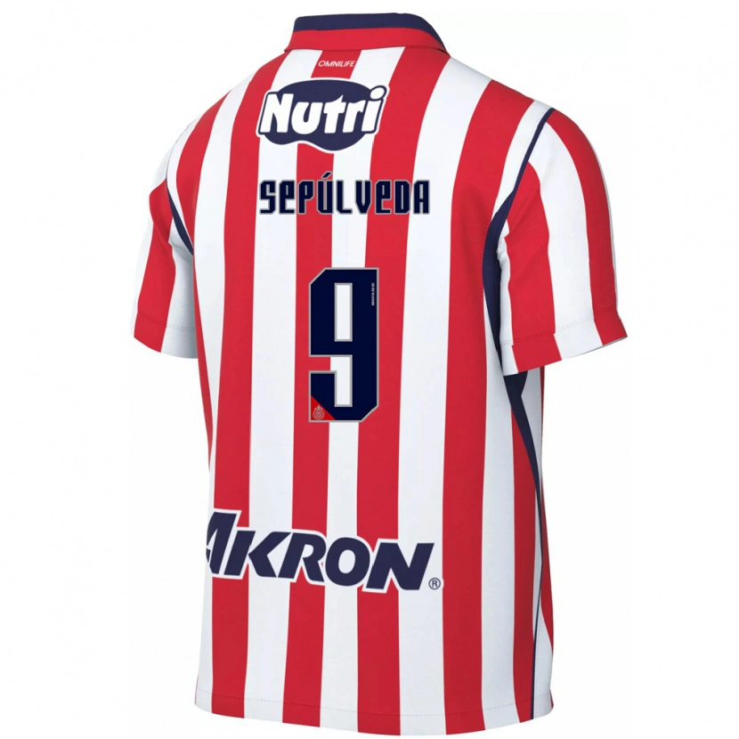 Danxen Kinder Ángel Sepúlveda #9 Rot Weiß Heimtrikot Trikot 2026/27 T-Shirt