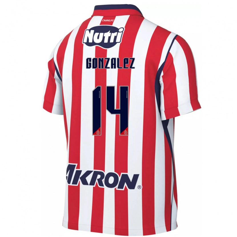 Danxen Kinder Ivonne González #14 Rot Weiß Heimtrikot Trikot 2026/27 T-Shirt