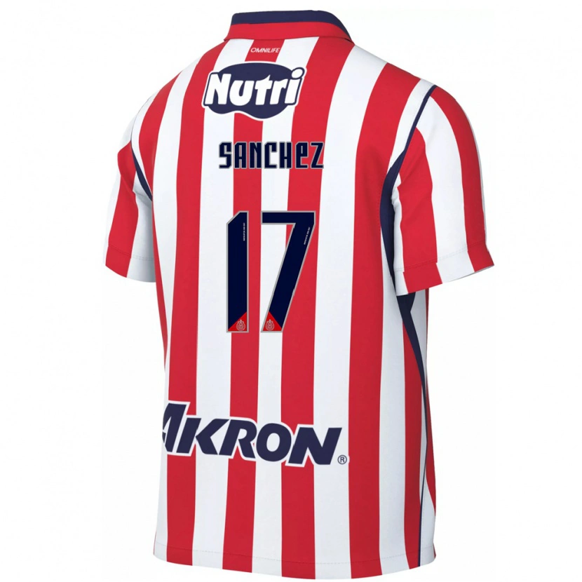 Danxen Kinder Jesús Sánchez #17 Rot Weiß Heimtrikot Trikot 2026/27 T-Shirt