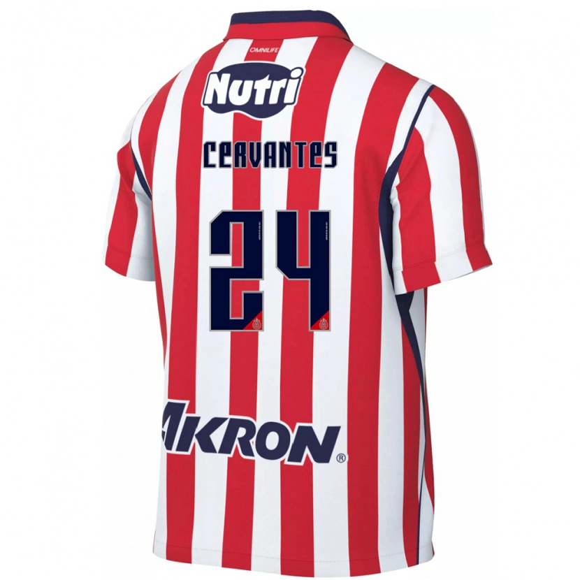 Danxen Kinder Alicia Cervantes #24 Rot Weiß Heimtrikot Trikot 2026/27 T-Shirt