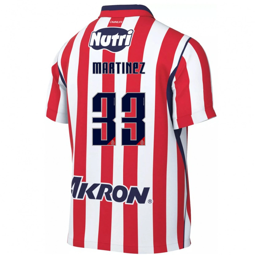 Danxen Kinder Raúl Martínez #33 Rot Weiß Heimtrikot Trikot 2026/27 T-Shirt