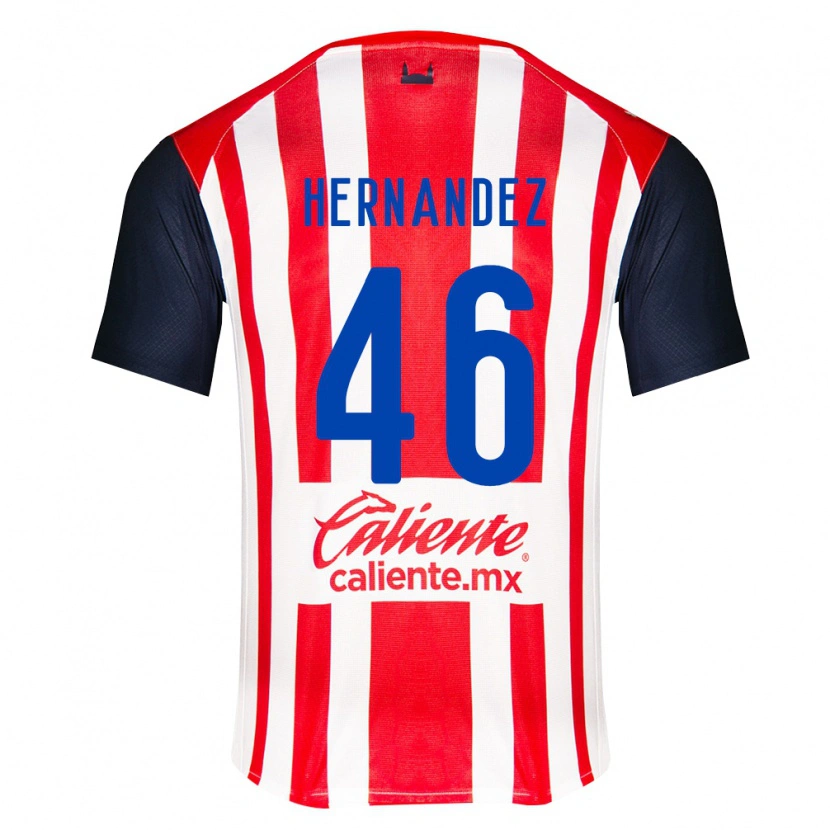 Danxen Kinder Carlos Hernández #46 Rot Schwarz Weiß Heimtrikot Trikot 2026/27 T-Shirt