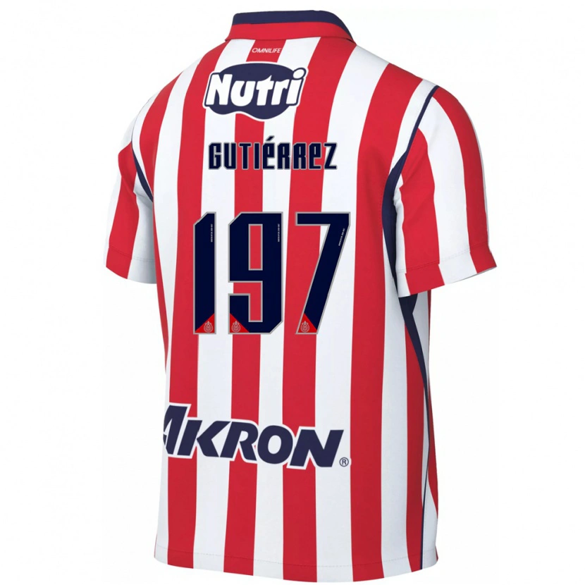 Danxen Kinder Bryan Gutiérrez #197 Rot Weiß Heimtrikot Trikot 2026/27 T-Shirt