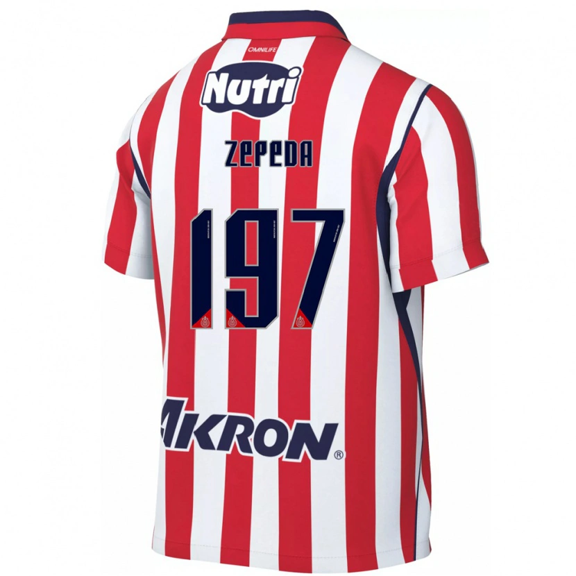 Danxen Kinder Carlos Zepeda #197 Rot Weiß Heimtrikot Trikot 2026/27 T-Shirt