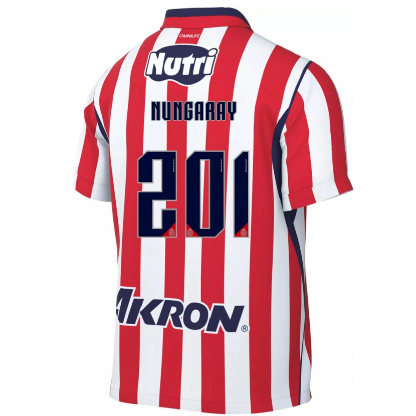 Danxen Kinder David Nungaray #201 Rot Weiß Heimtrikot Trikot 2026/27 T-Shirt