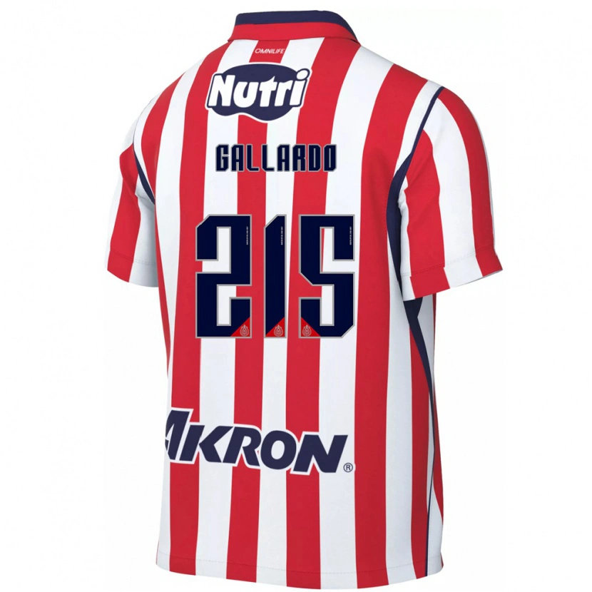 Danxen Kinder Jonathan Gallardo #215 Rot Weiß Heimtrikot Trikot 2026/27 T-Shirt