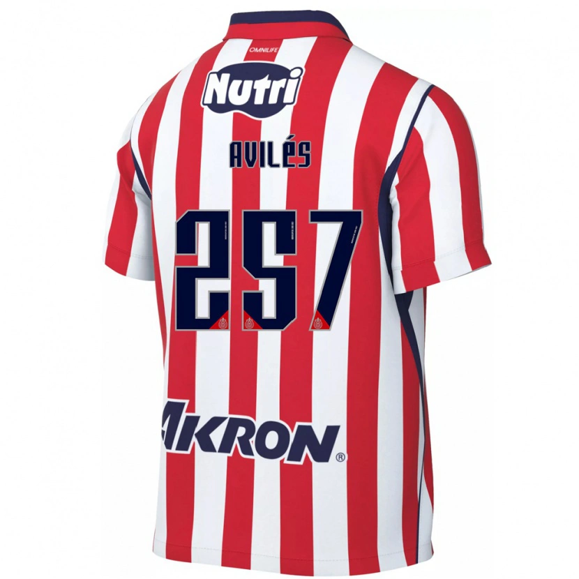 Danxen Kinder Emmanuel Avilés #257 Rot Weiß Heimtrikot Trikot 2026/27 T-Shirt